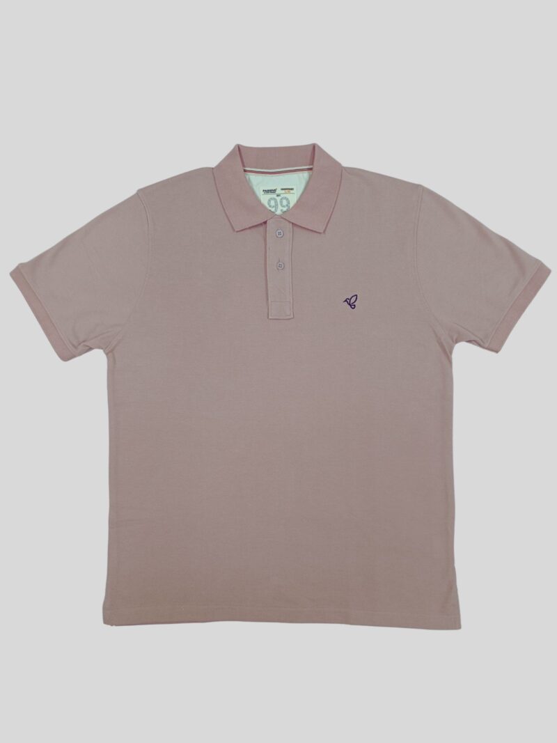 Men’s Cotton Solid Pink Colour Polo T-shirts